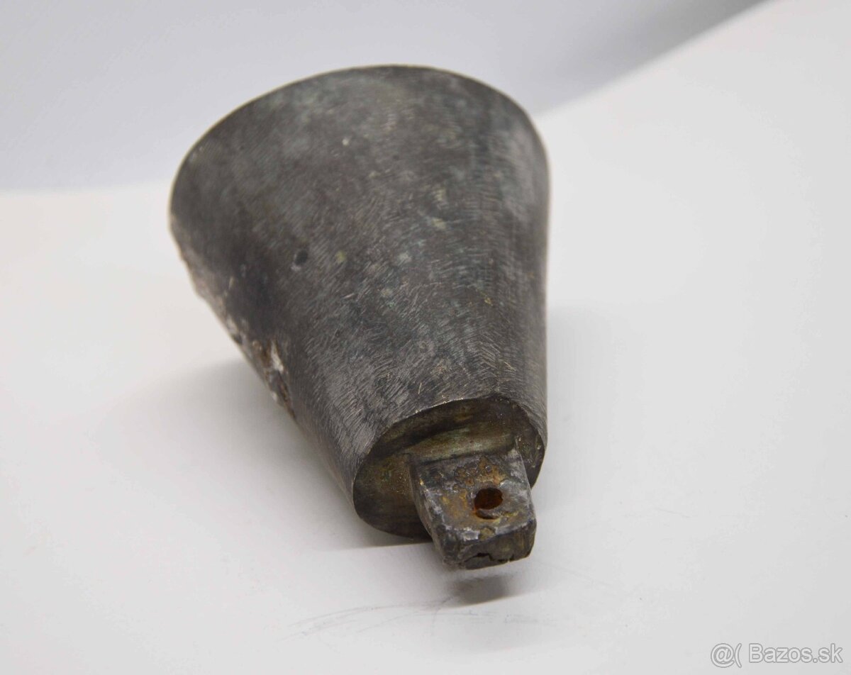 Starý mosadzný zvonec 9x6cm - 5