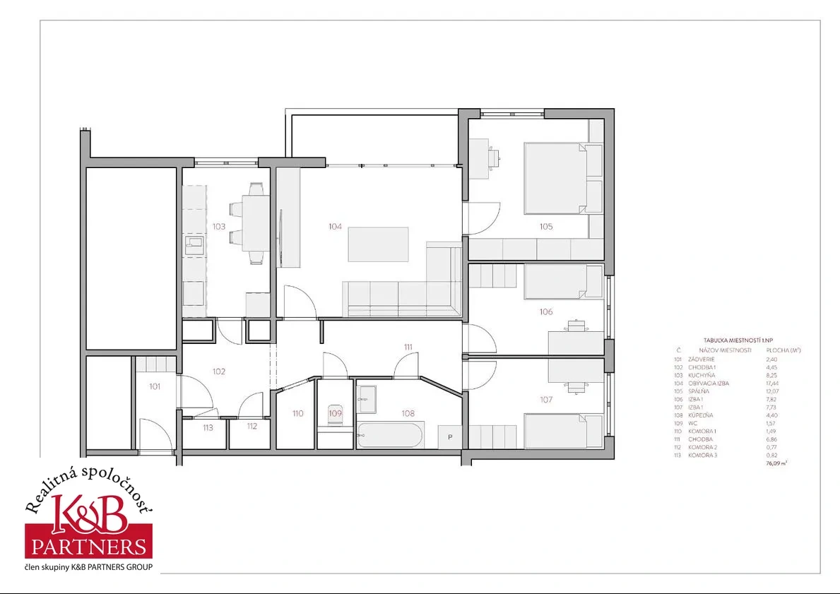 Ponúkame na predaj pekný-priestranný 4izb. byt v Trenčíne - 5