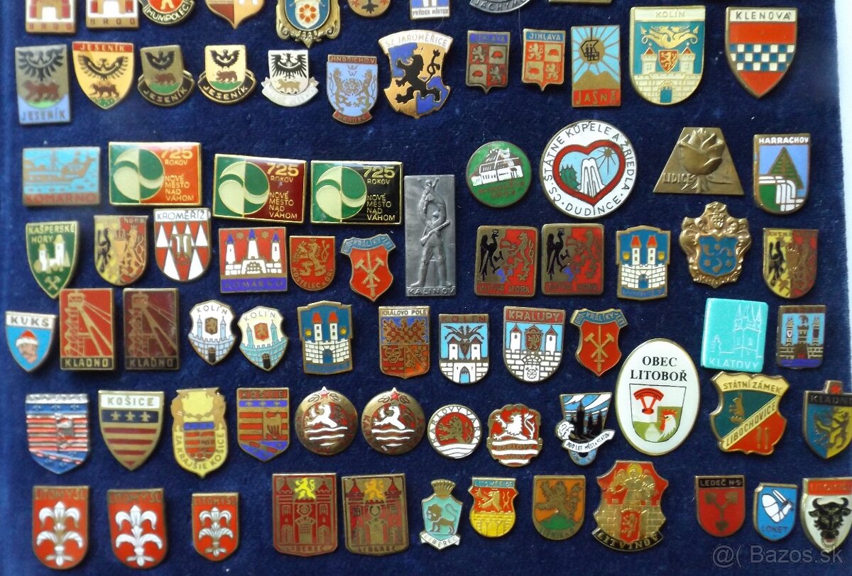 odznaky - heraldika, erby, hrady, zámky, ZOO, jeskyně, lázně - 5