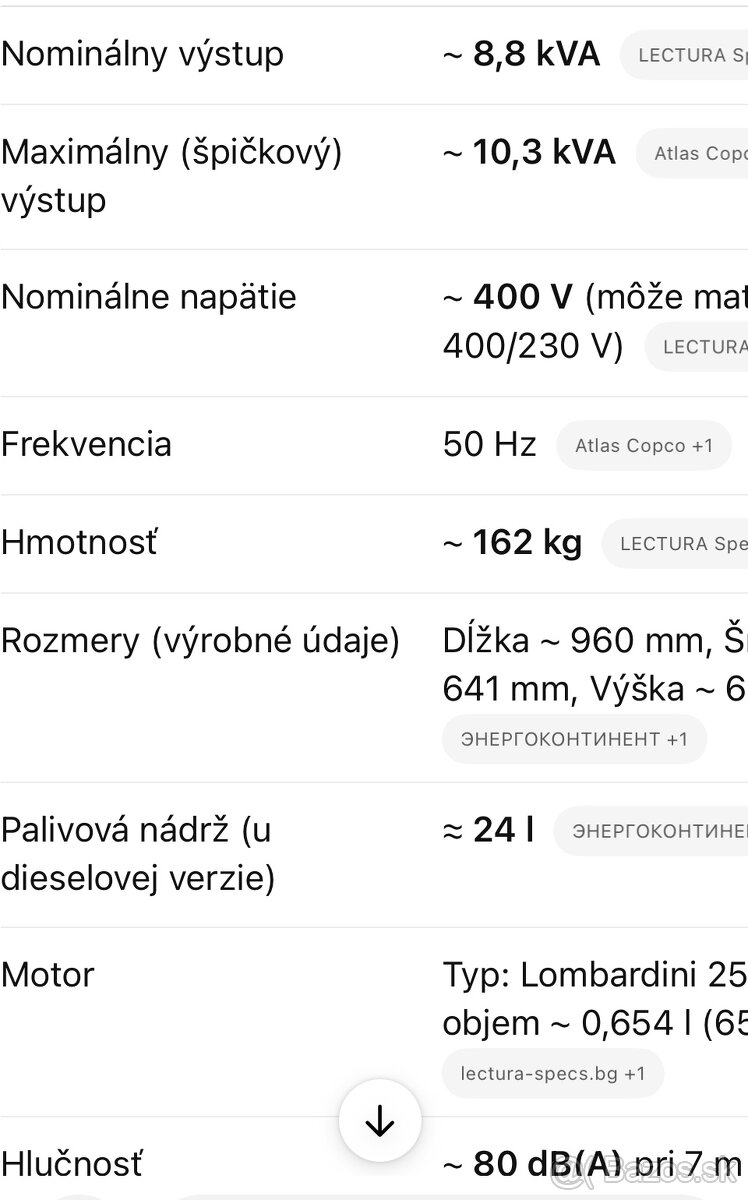 Elektrocentrala atlas copco, generator, - 5