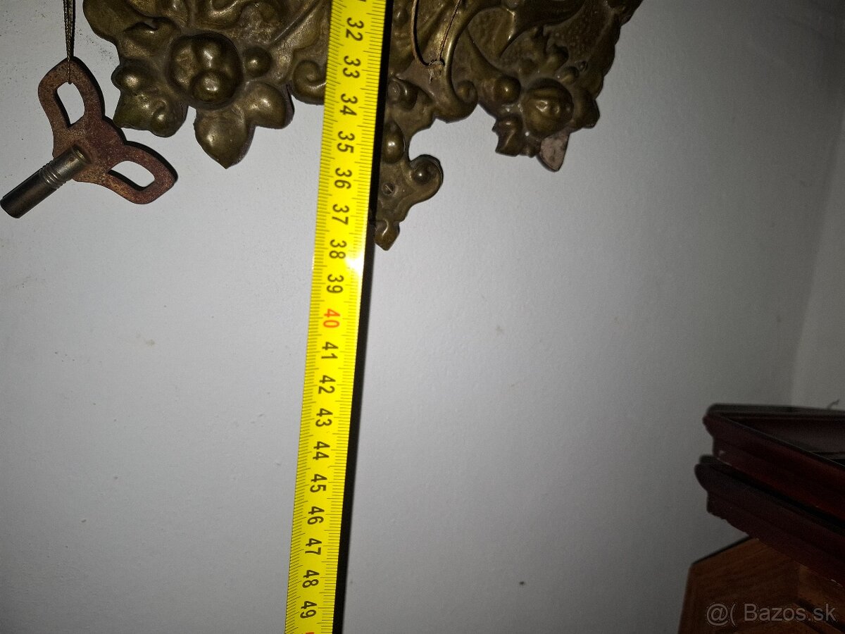 Predám funkčné starožitné bronzové hodiny KIENZLE 75 € - 5