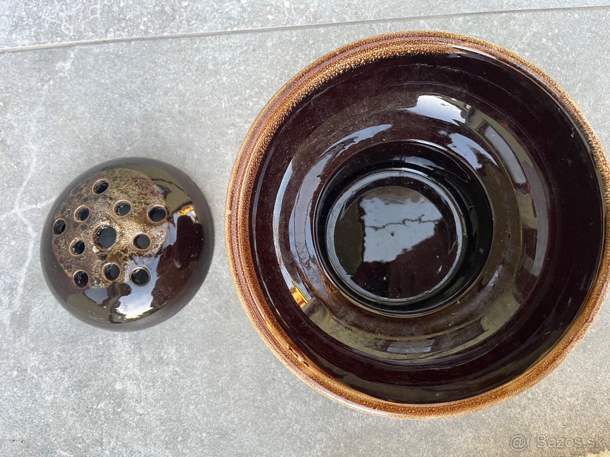 Predám keramickú retro vázu - 5