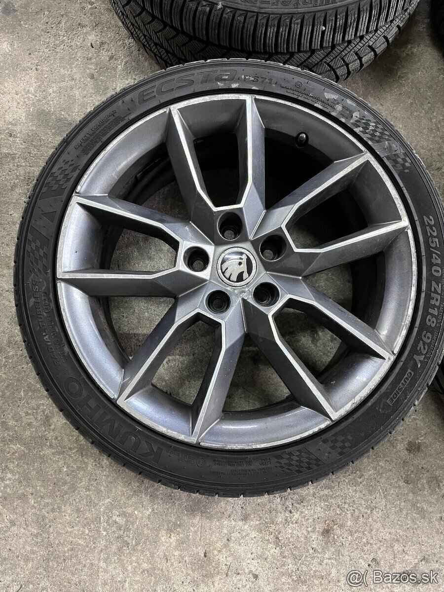 Alu disky originál škoda r18 5x112 Gemini - 5