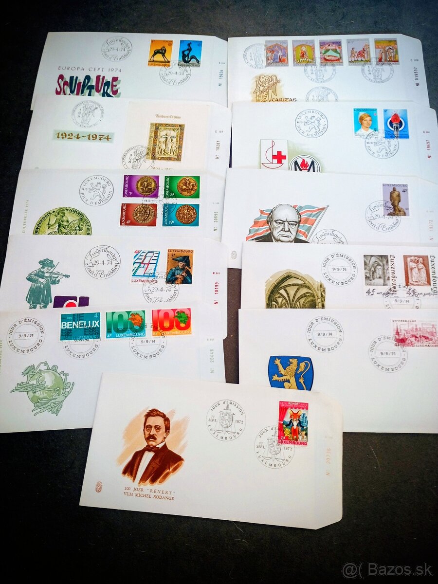 San Marino,Luxemburg FDC - 5