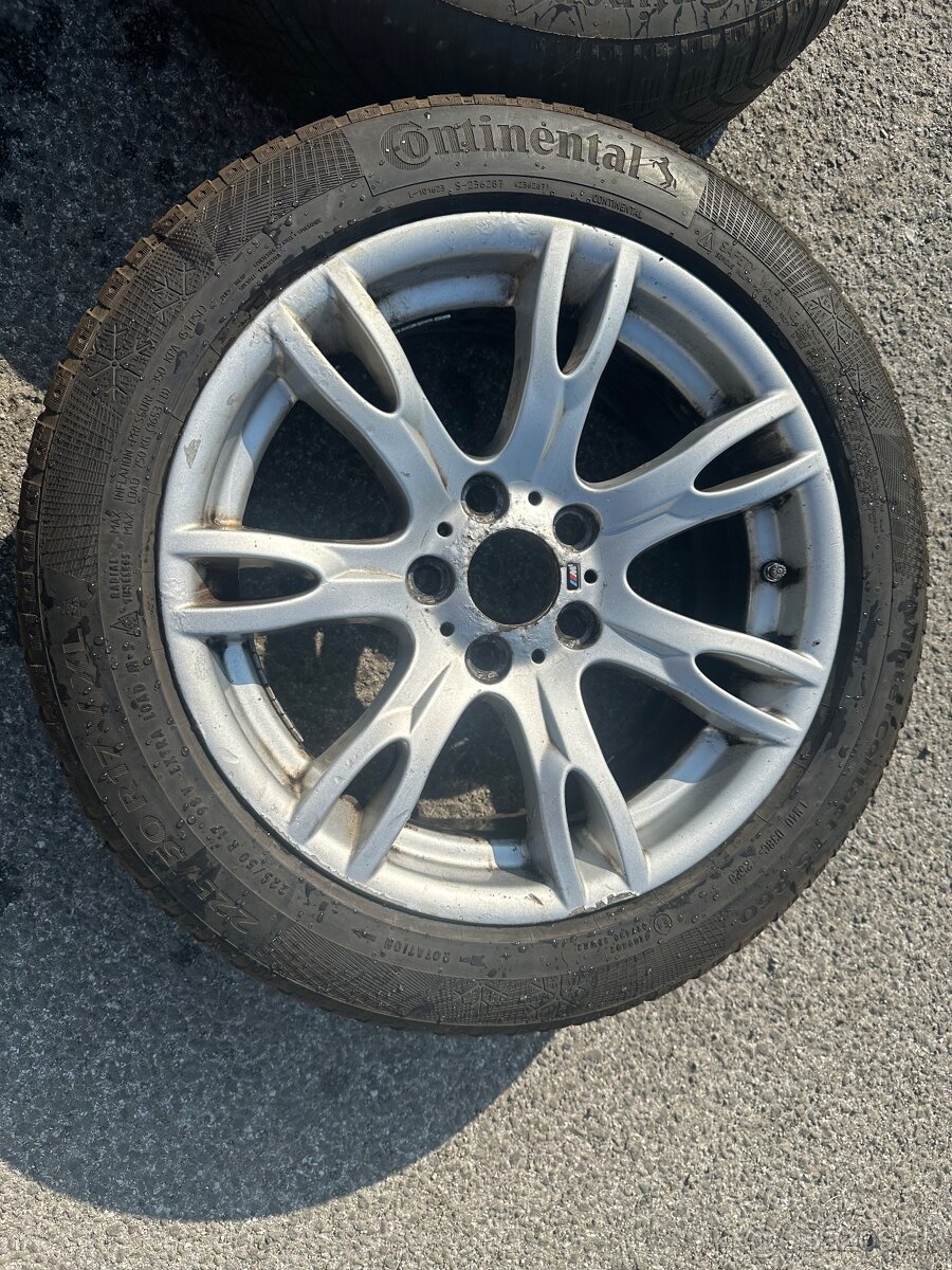 Zimná sada BMW 5x120 r17 225/50 zimné pneu - 5
