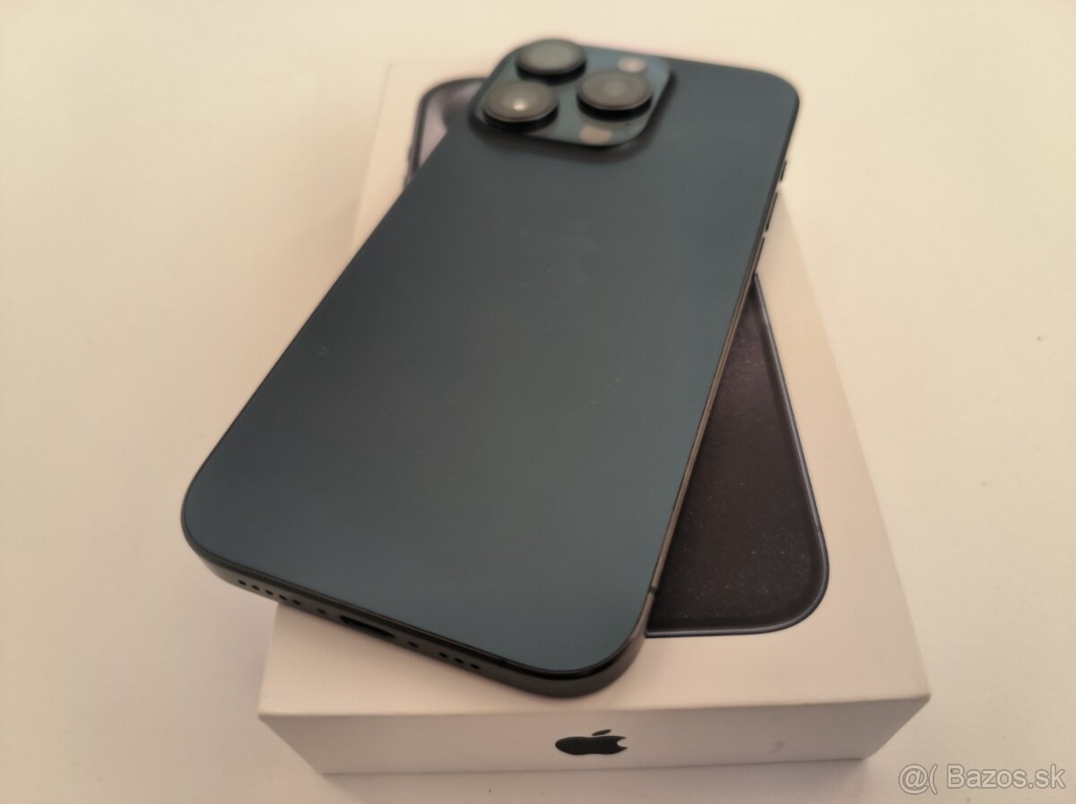 apple iphone 15 PRO 128gb Blue / Batéria 86% - 5