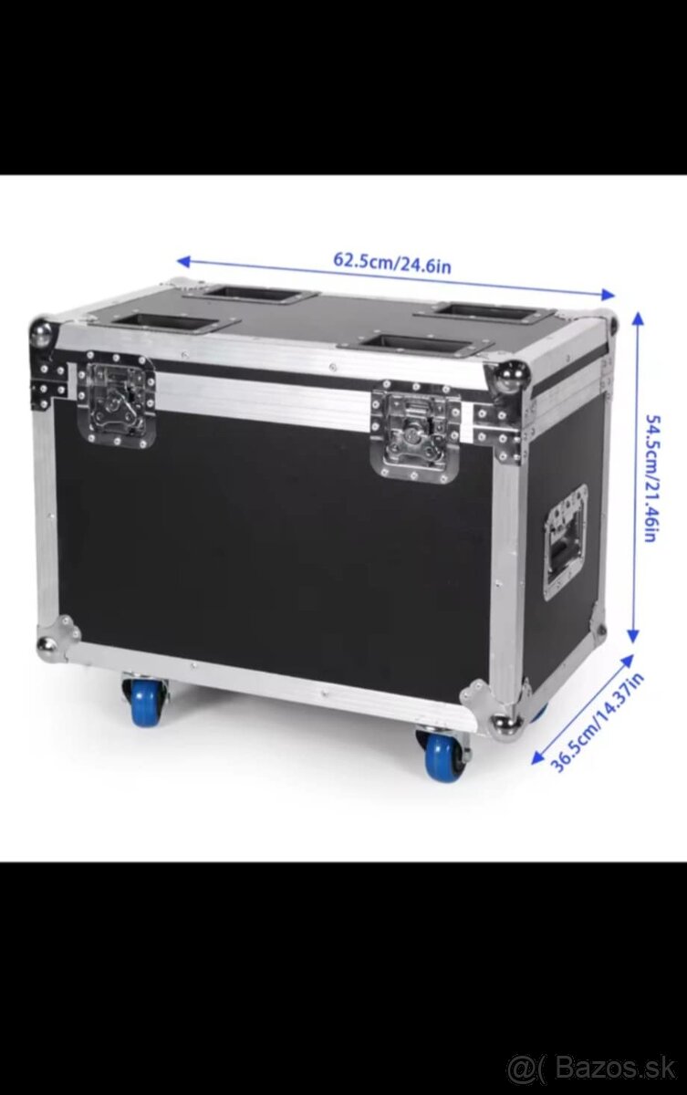 Case na otočné hlavy s brzdenými kolieskami - 5