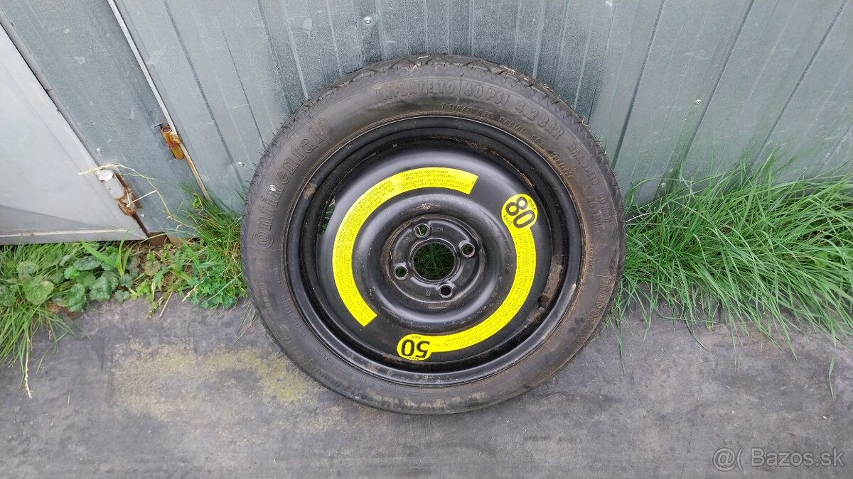 Dojazdové kolesá 2 X - VW 15" 5X100 - 4X100 - 5