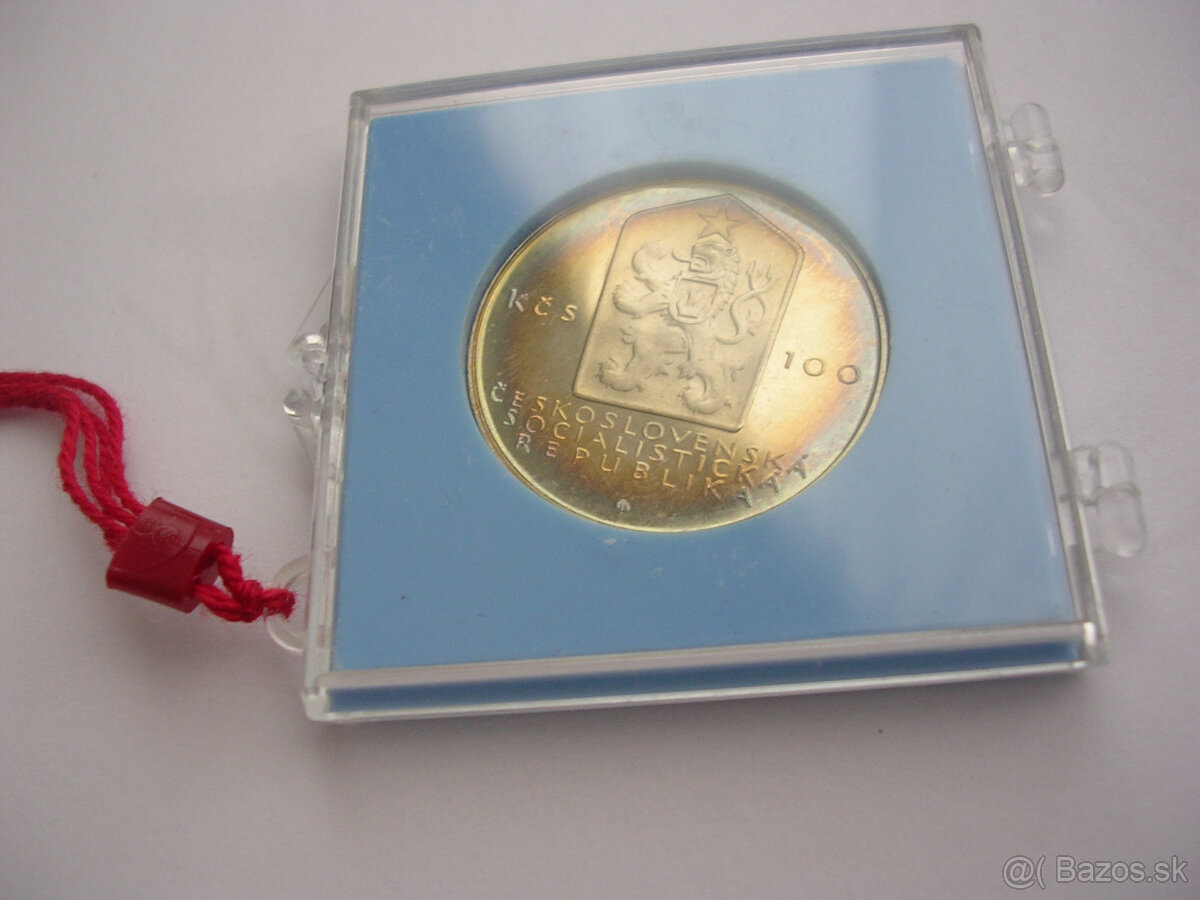 Ag minca 100 Kčs 1983 Karel Marx PROOF - emisia 1975 ks - 5