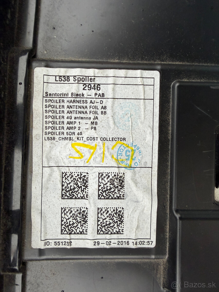 RANGE ROVER EVOQUE SPOILER ZADNÝCH 5. DVERÍ - 5