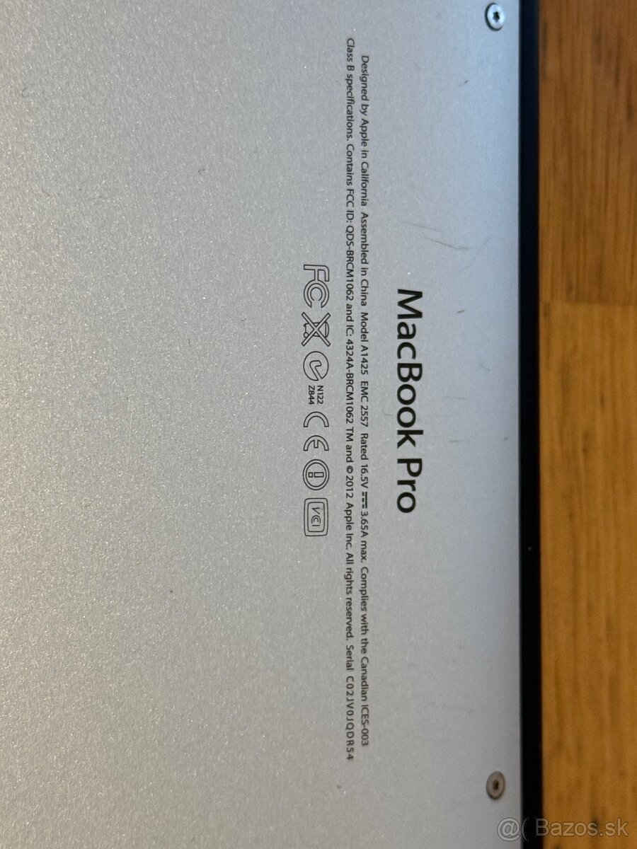 Predam Macbook Pro 13 Retina A1425 - 5