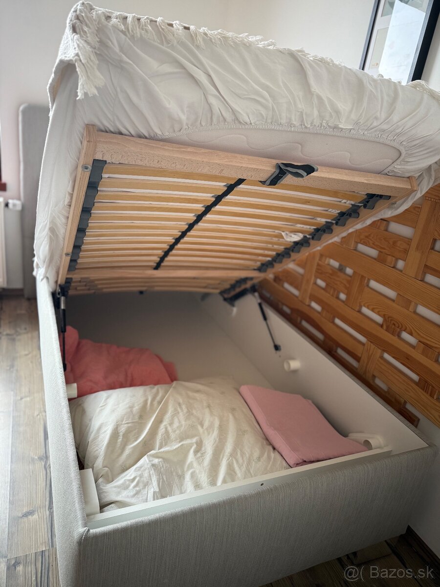 Vyklapacia postel (ako nova) s matracom - 5