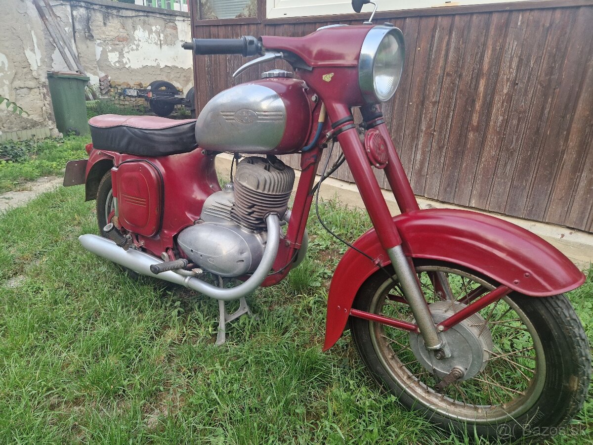 Patina Jawa 250 typ 559 rv 67 platne doklady biele spz - 5