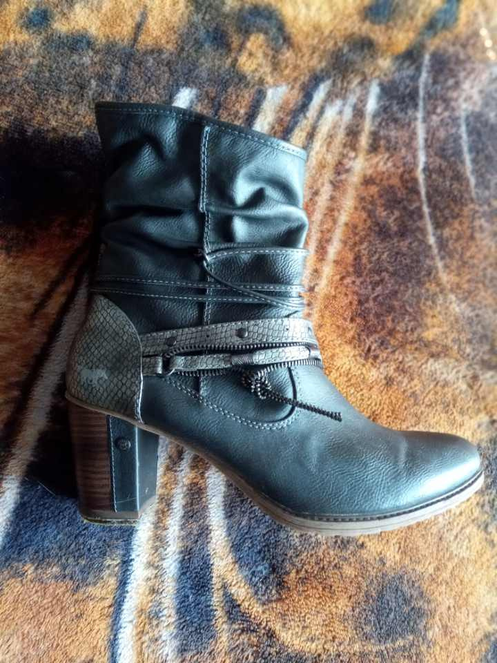 Dámske čižmy MUSTANG 41 - hadia sivá - 5