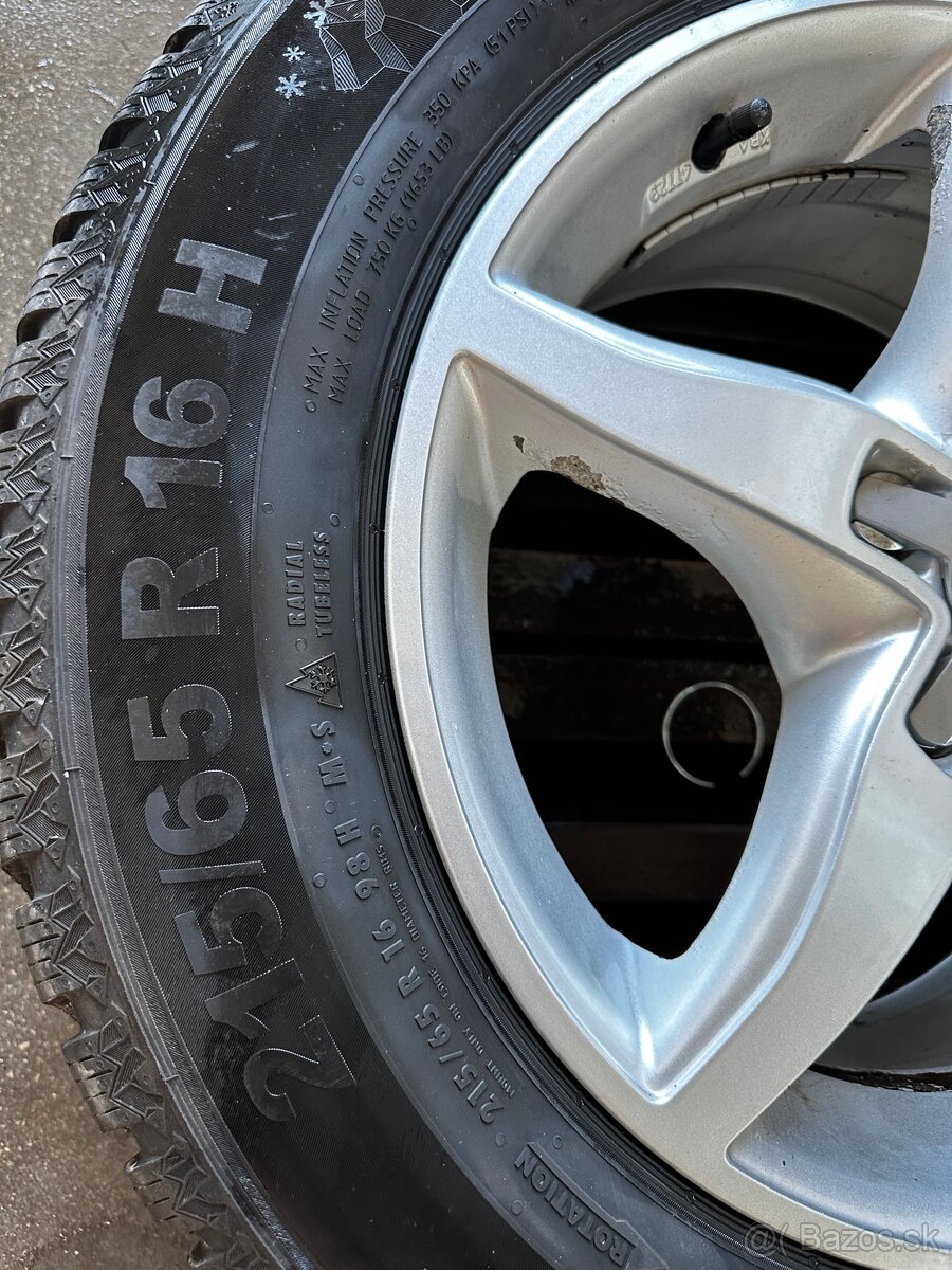 5x112 R16 7J + 215/65 Semperit zimné - 5