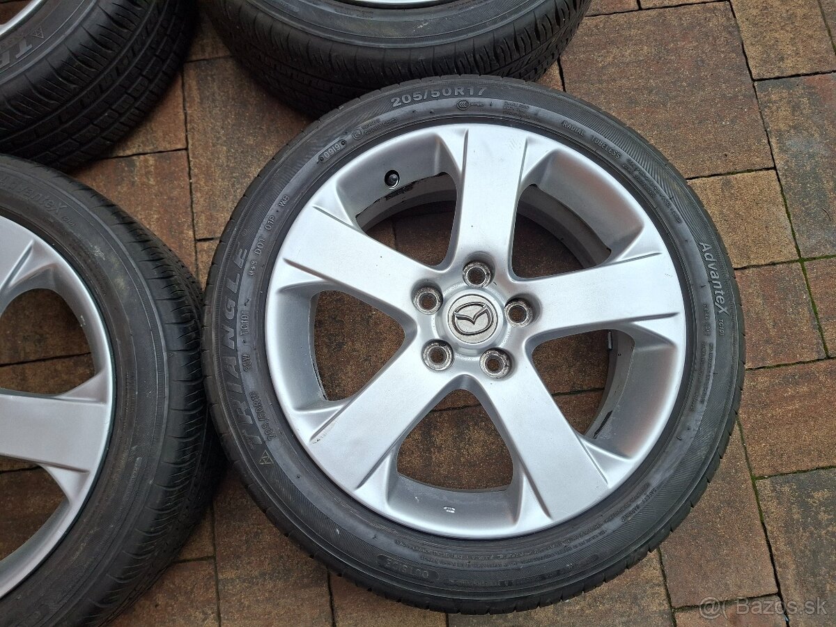 Predám hlinikové disky Mazda 3---R17 - 5