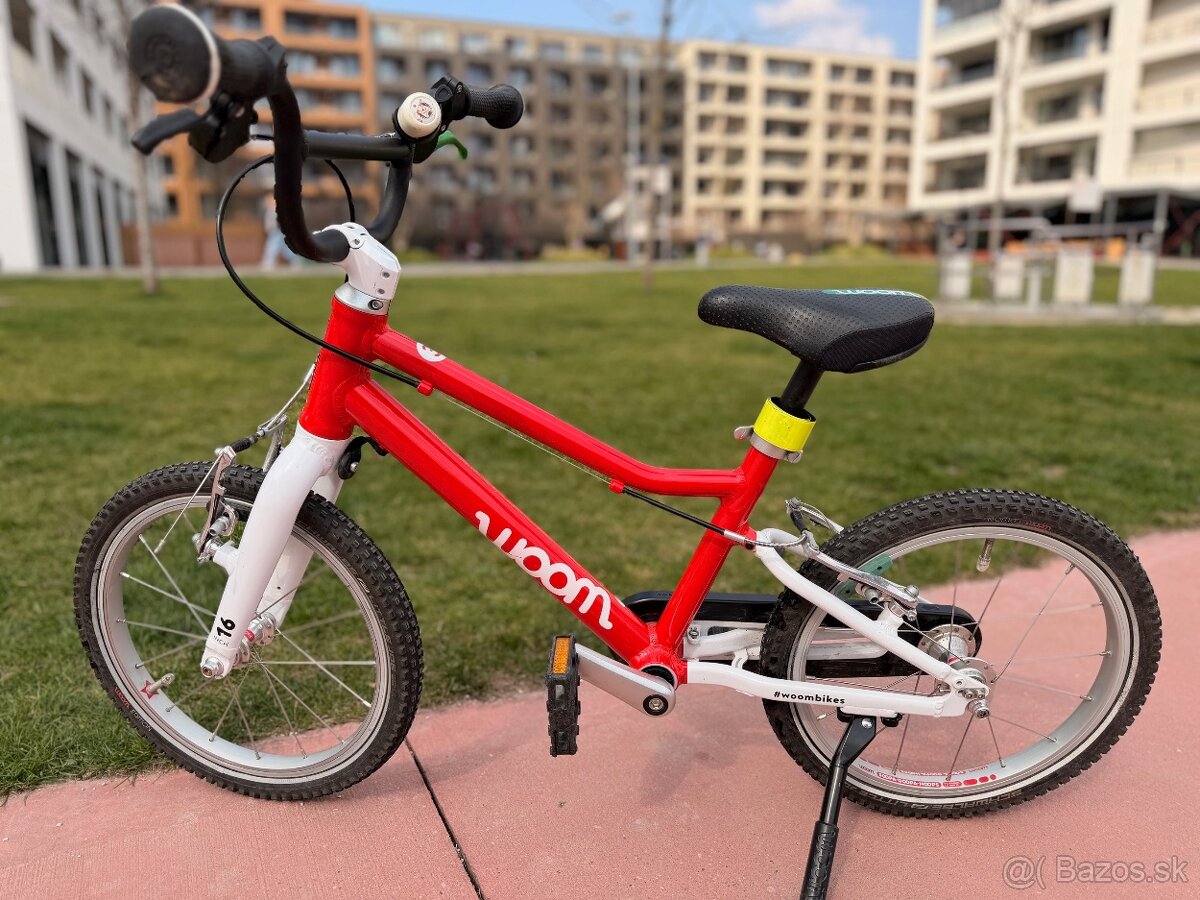 Predam Bicykel WOOM 3 – červený + stojan - 5