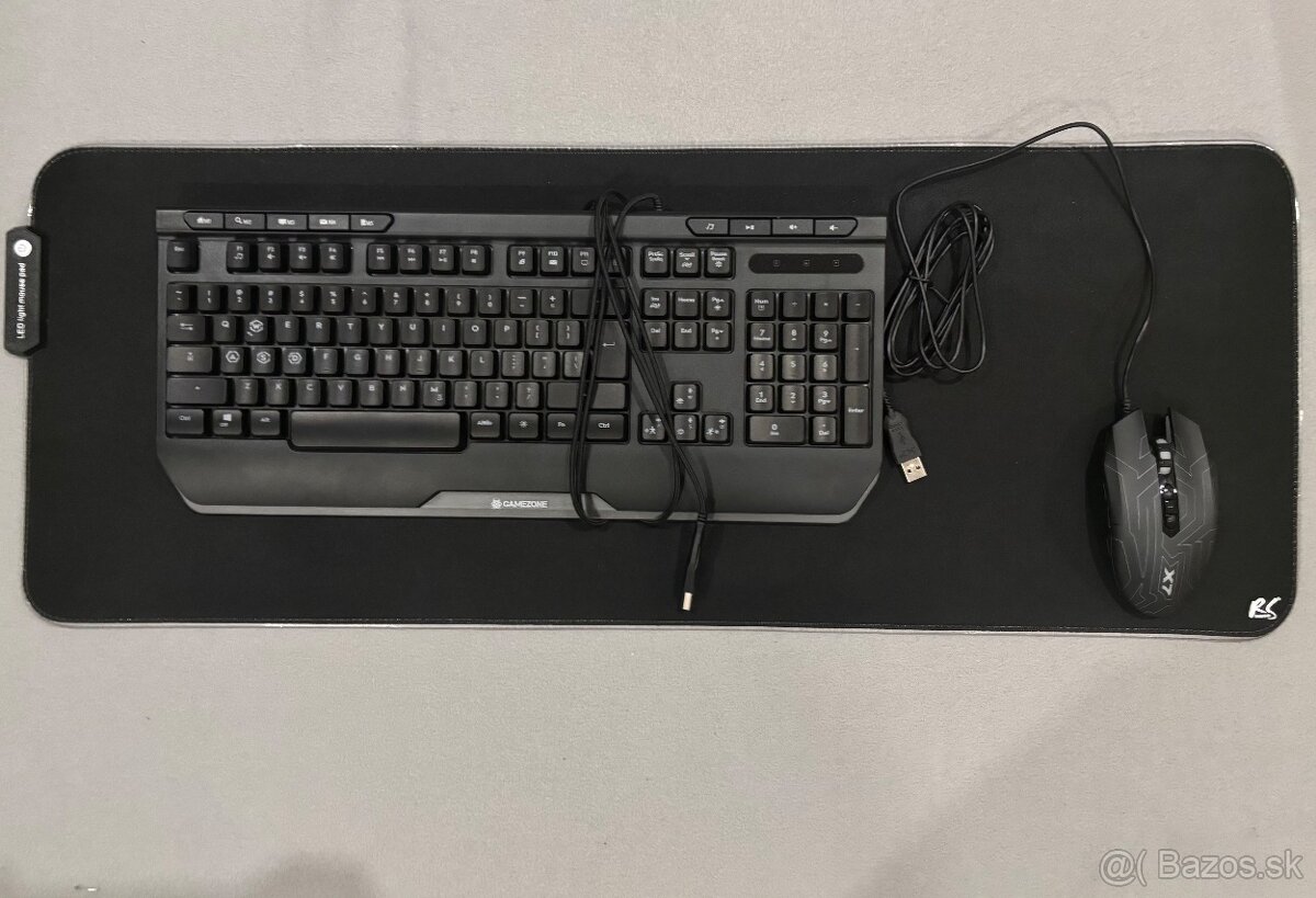 Herná Klávesnica, myš, podložka - 5