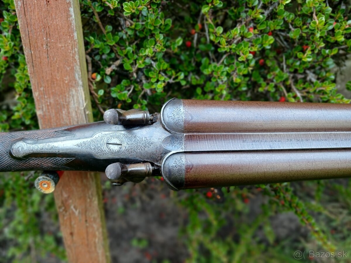 Brokovnica kaliber 8 Harris Holland rok vyroby 1876 - 5