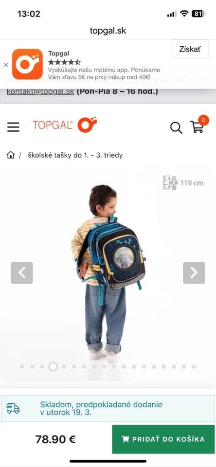 Skolska taska Topgal - 5