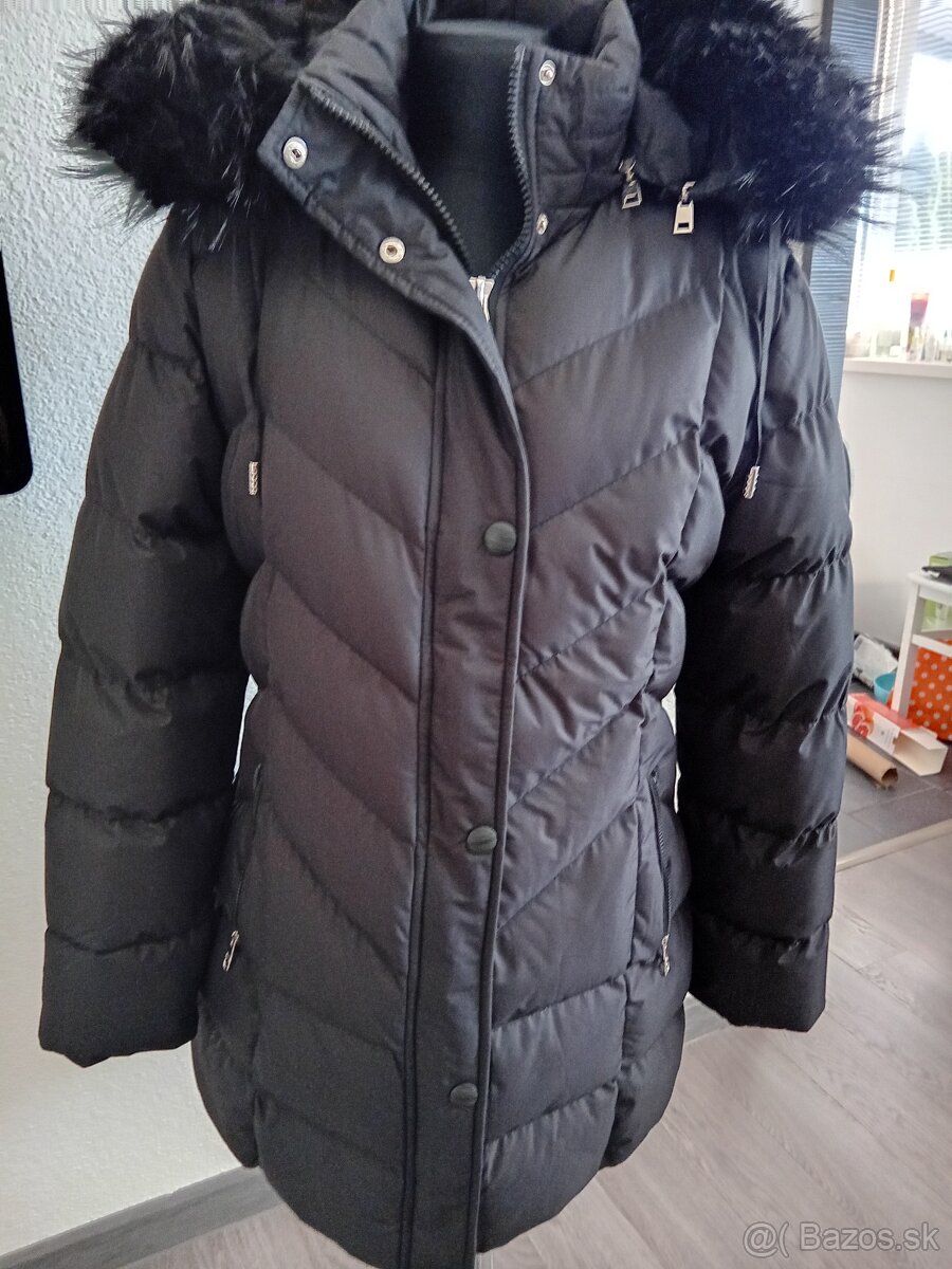 Čierna dámska zimná bunda - 5
