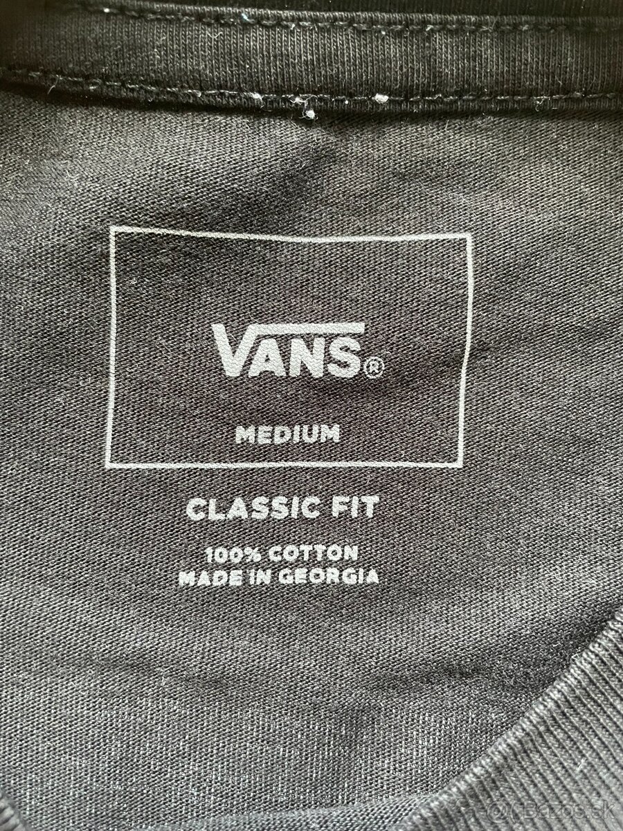 Vans tričko M - čierne - 5