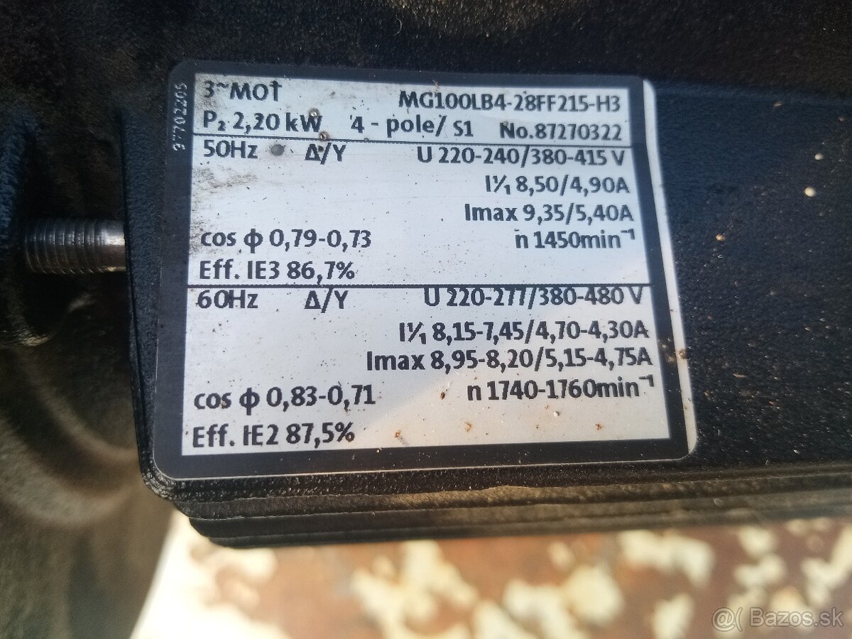 Elektromotor 2,2kW , 1450ot. prírubový - 5