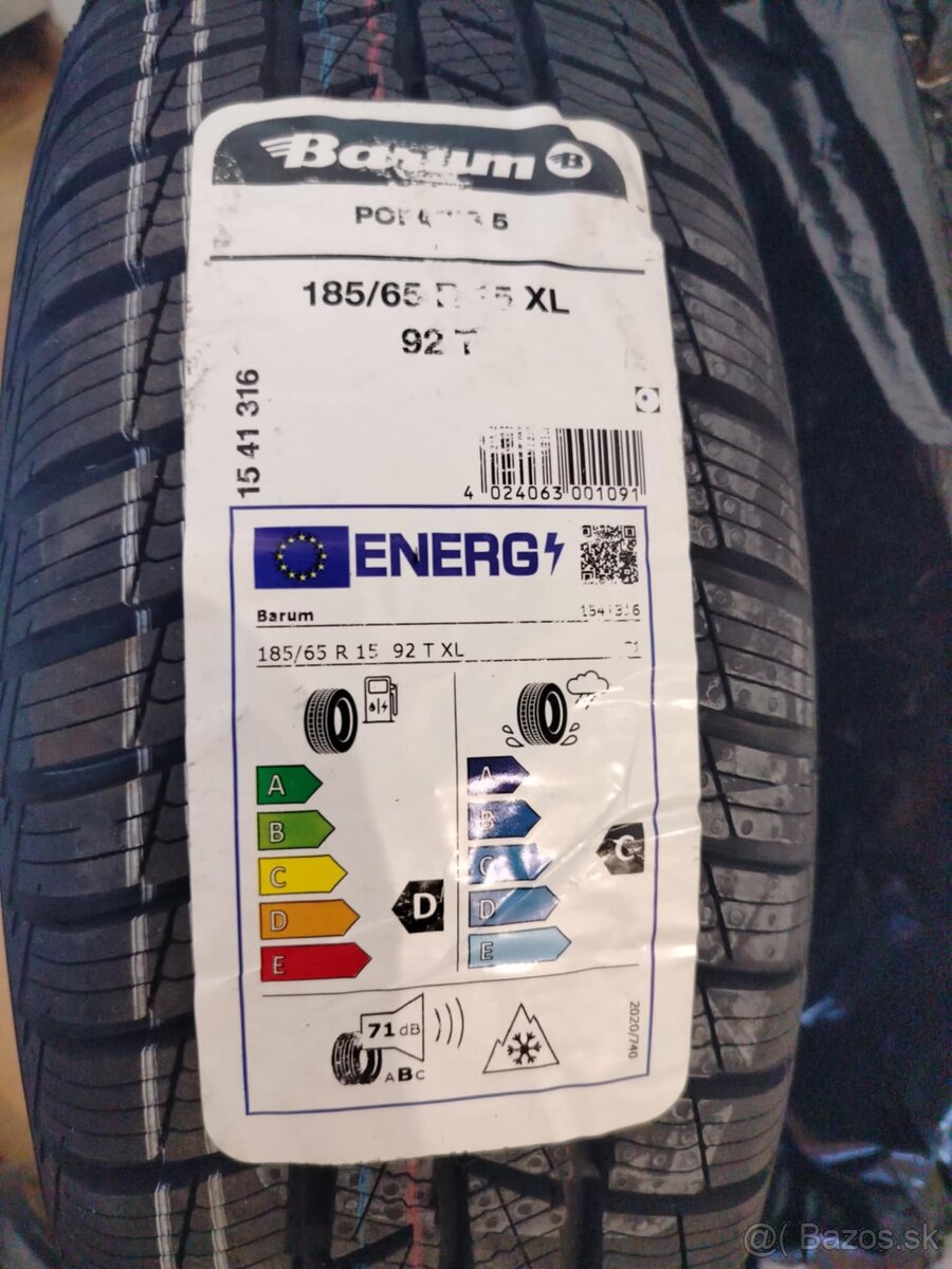 Zimné komplety SKODA FABIA 4 185/65 R15 nové - 5