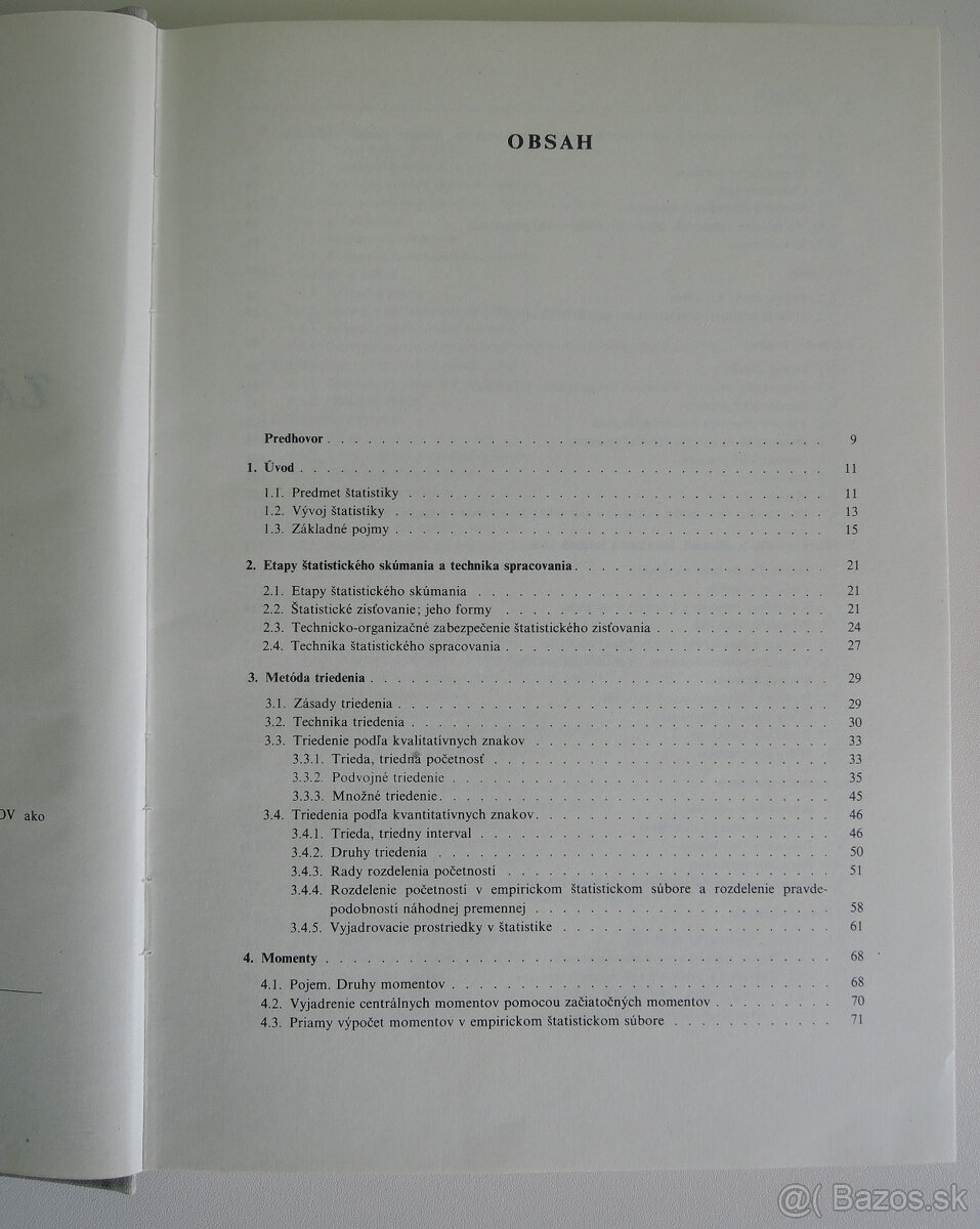 Predám knihu Základy štatistiky, autorov H. Bakytová a kol. - 5