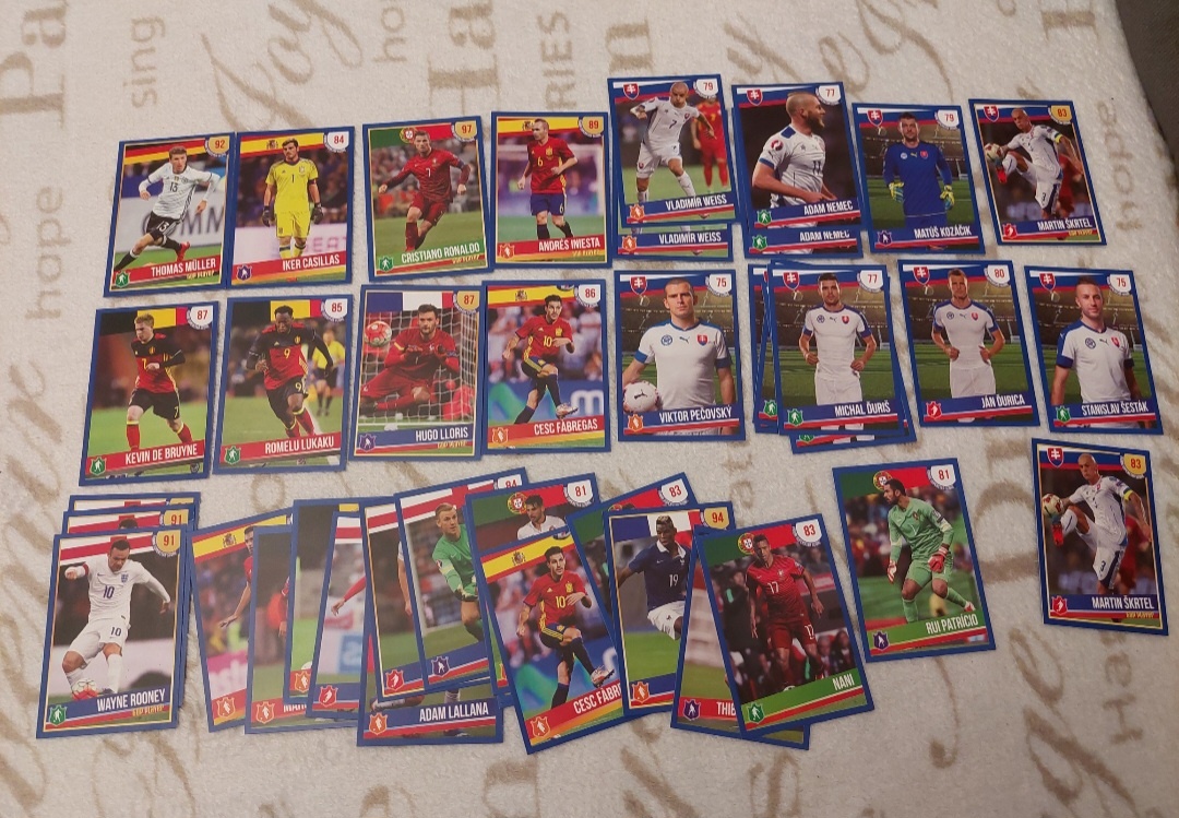 Futbalové karty, kartičky 110 ks - 5