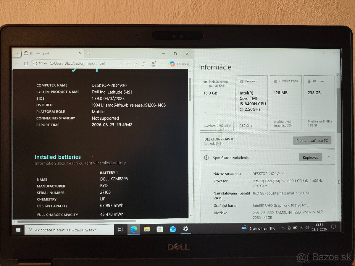 Dell Latitude 5491 | i5 • 16GB • 256GB SSD - 5