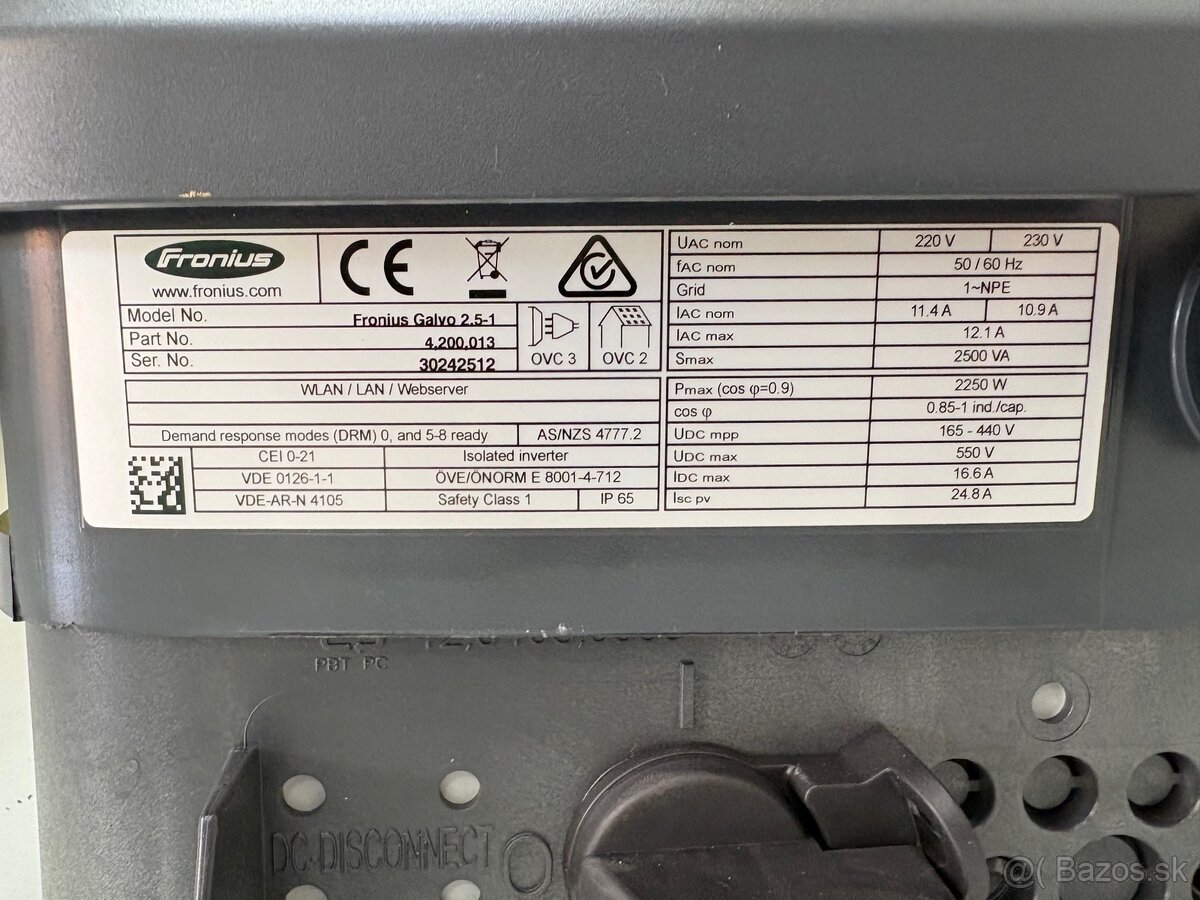 Predam FV menič Fronius Galvo 2,5-1 3ks plne funkčne - 5