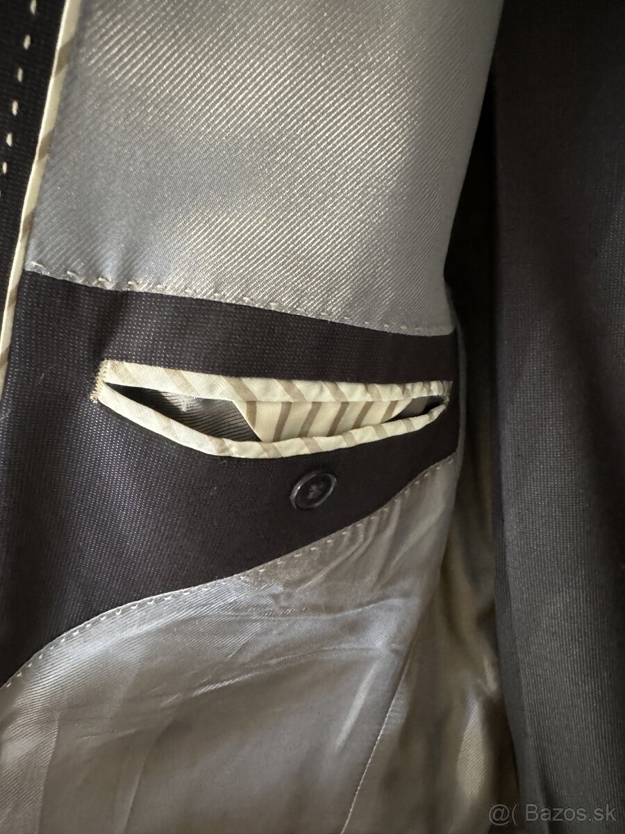 cierny oblek Jamel velkost EU56 1x obleceny - 5