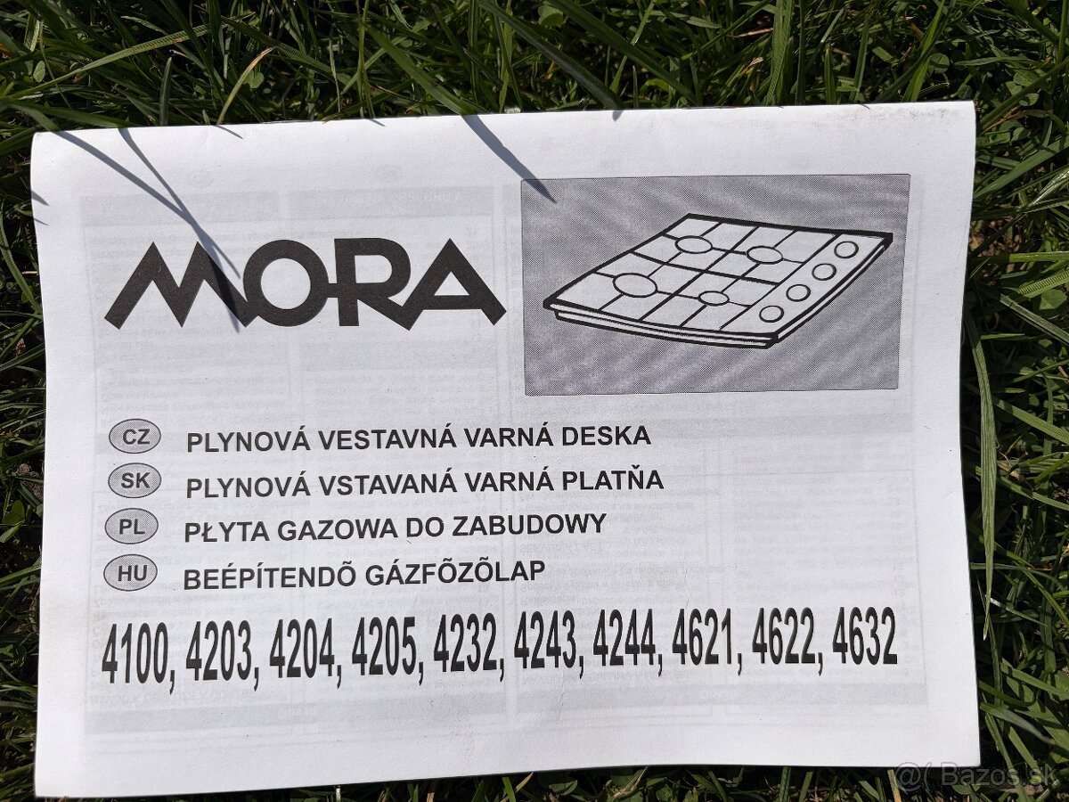 Plynová vstavaná varna platňa Mora - 5