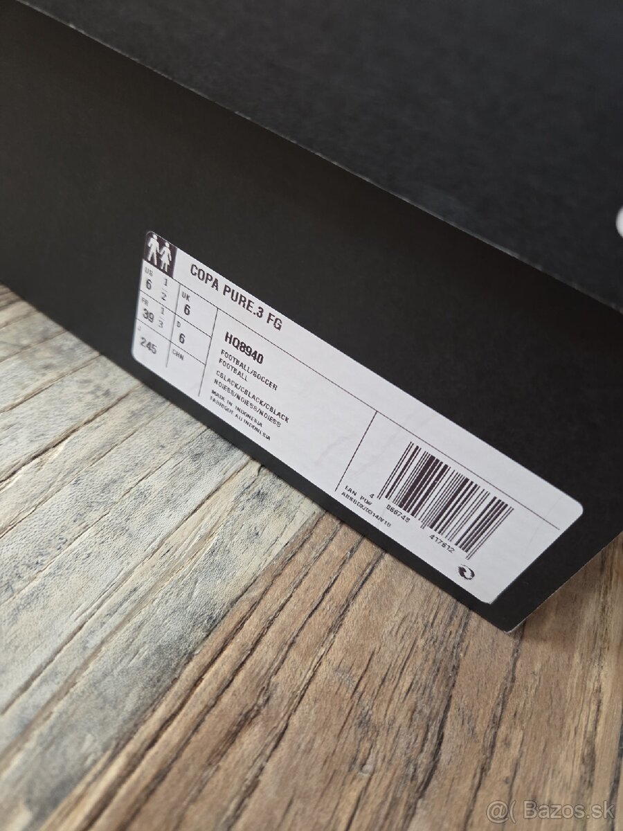 Kopačky Adidas copa pure 3, velkost 39 1/3 - 5