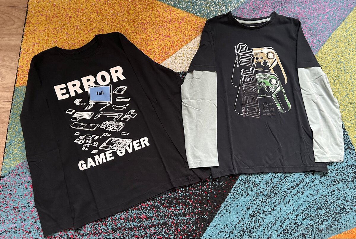 Tričká s dlhými rukávmi veľ. 146/152 - 5