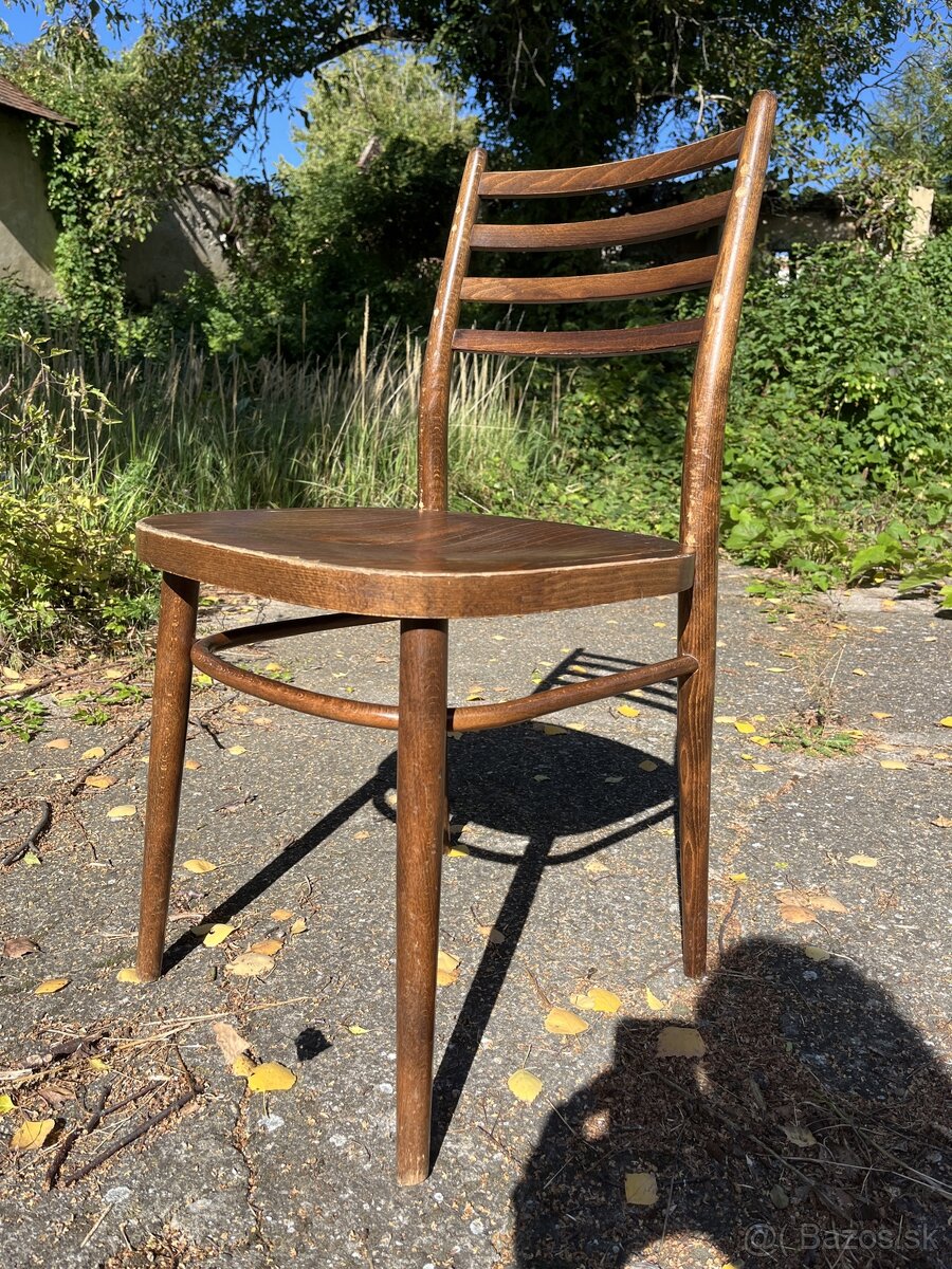 13ks Drevené Retro Vintage Stoličky - 5