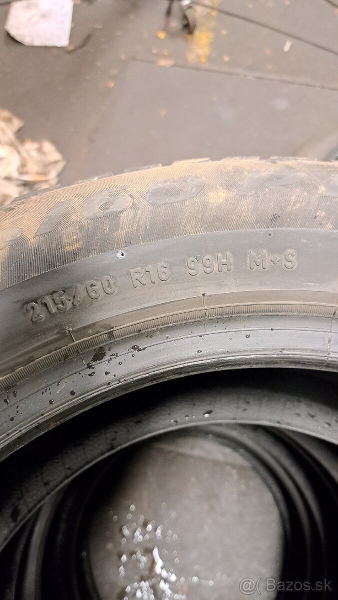 zimne 215/60/16 PIRELLI - 5