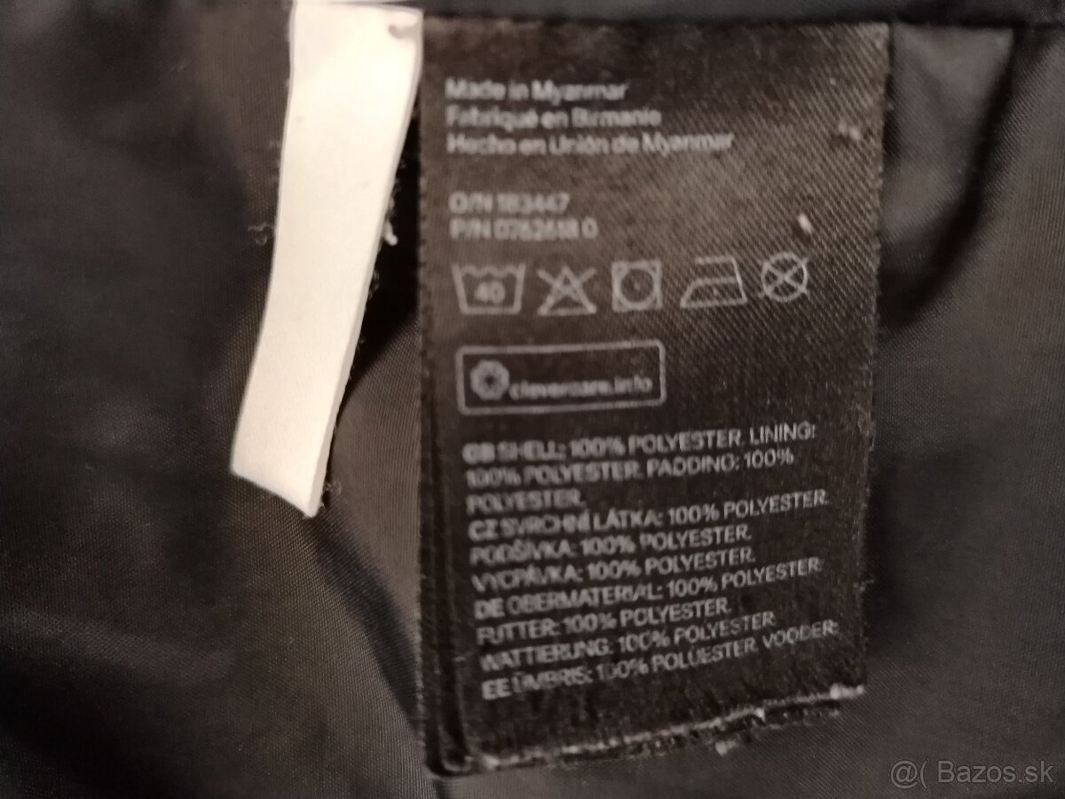 Zimná kontrastná bundička H&M, veľ. 146 - 5