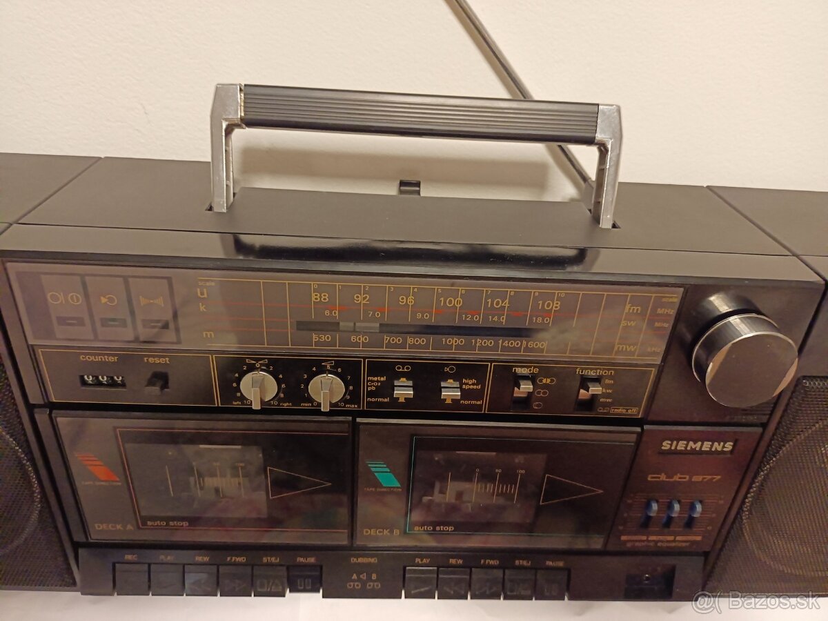 Siemens Club 877, radiomagnetofon retro kazeťák - 5
