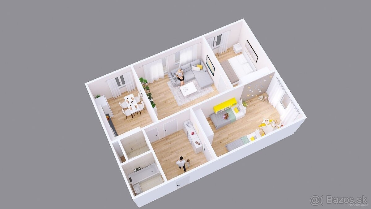 3-izbový byt priamo na námestí v meste Zvolen - 5