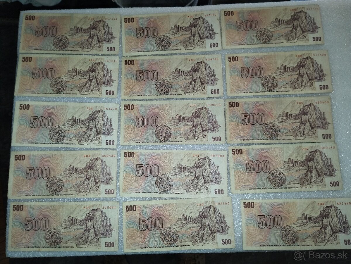 ČSSR bankovky 100 a 500 Kčs - 5