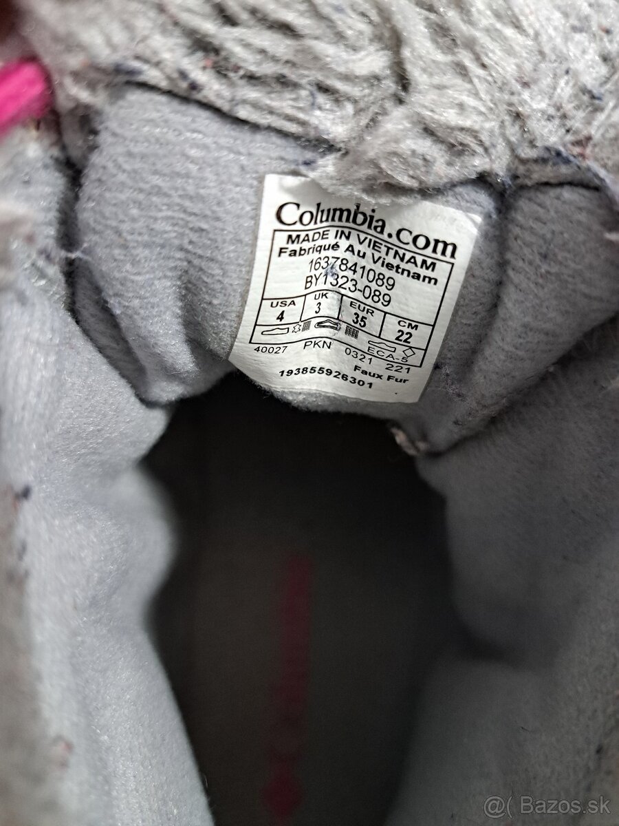 Zimné Columbia topánky pre dievča. - 5