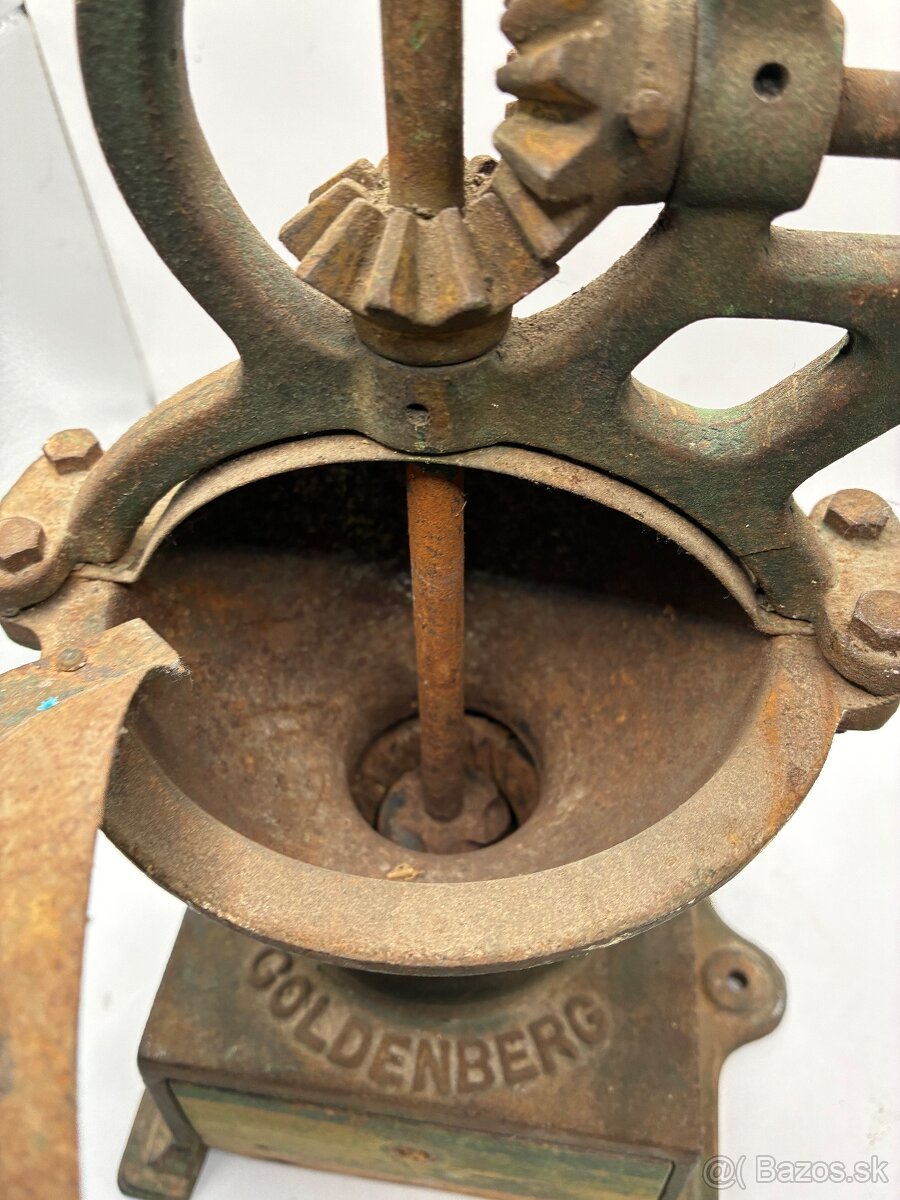 Starožitný veľký mlynček Goldenberg - 5