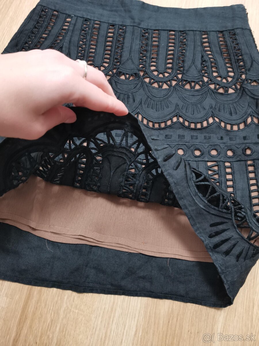 Sukňa č. Xs/S ľanová - 5