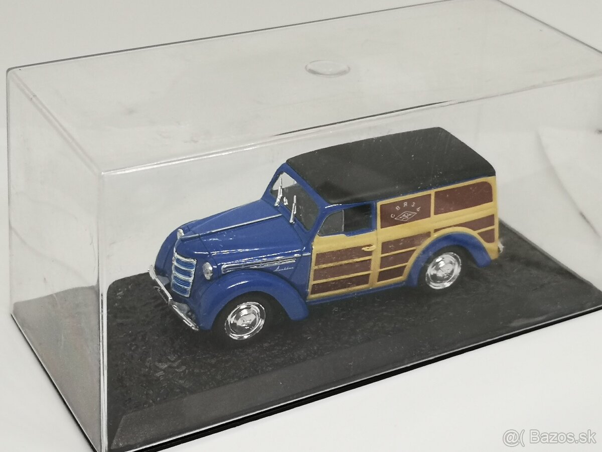 Predám zberateľský model autíčka Moskvič 400-422 pošta - 5