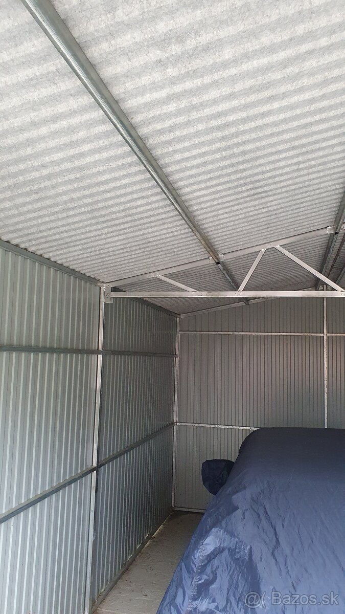 Plechová garáž 5,5x3,5 - 5