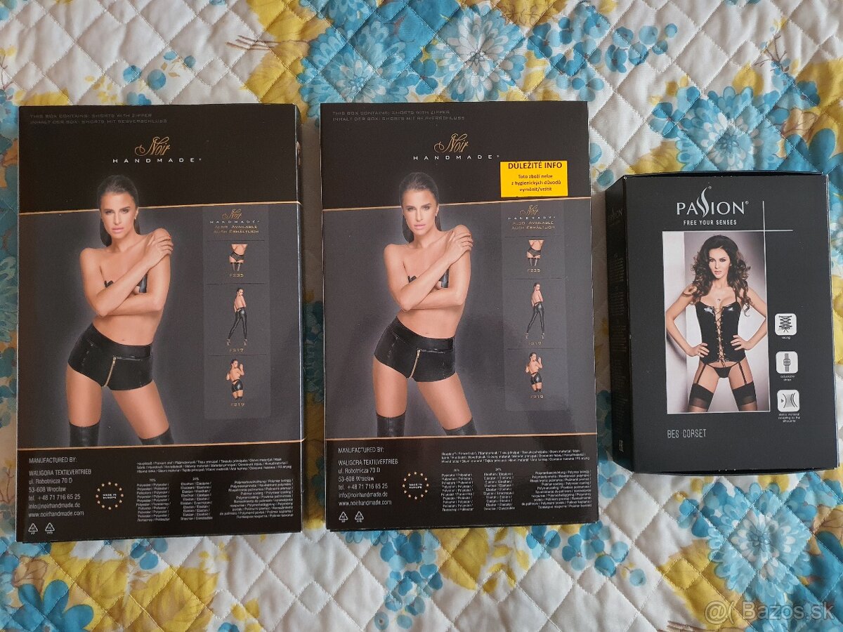 Noir Handmade dámske šortky, Korzet Passion Bes Corset - 5