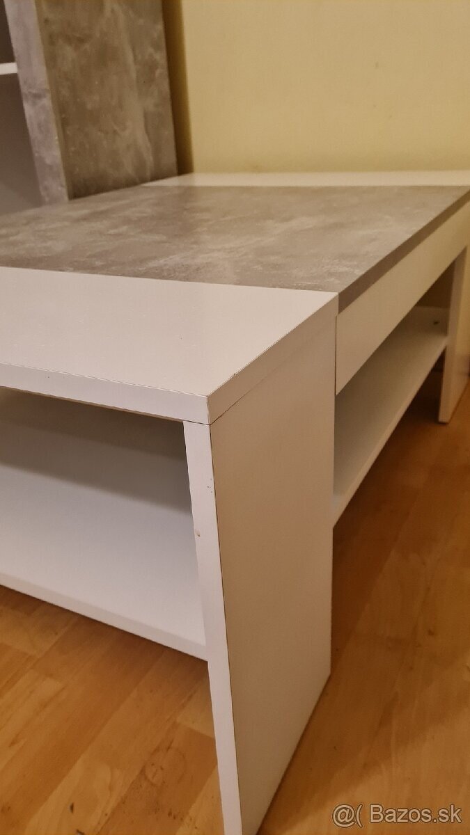 Predám stol a skrinku vzor Beton - 5