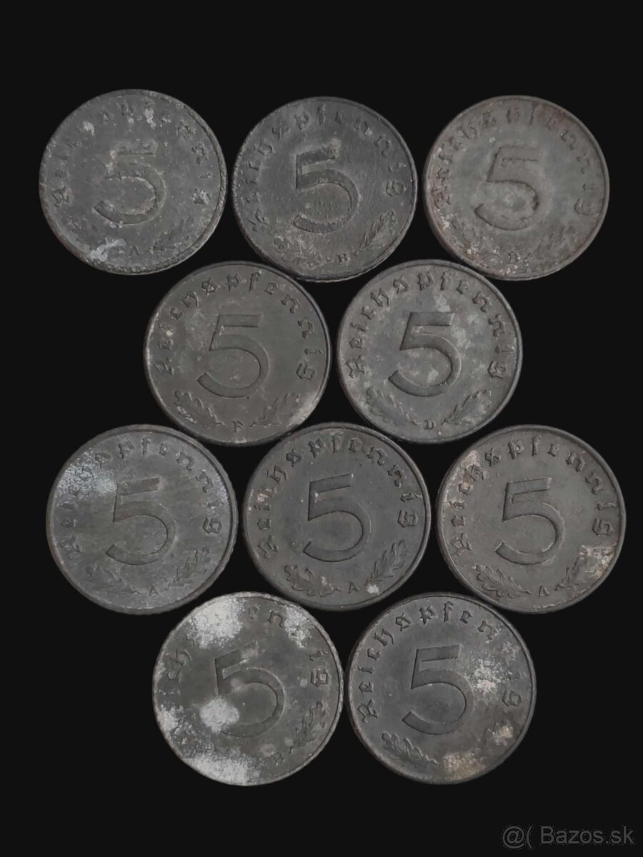 Drobné obehové mince Nemecka - 5